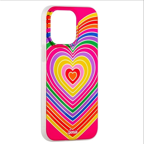 Sonix Apple iPhone 14 Pro Max Case with MagSafe - Rainbow Hearts - Picture 4 of 8